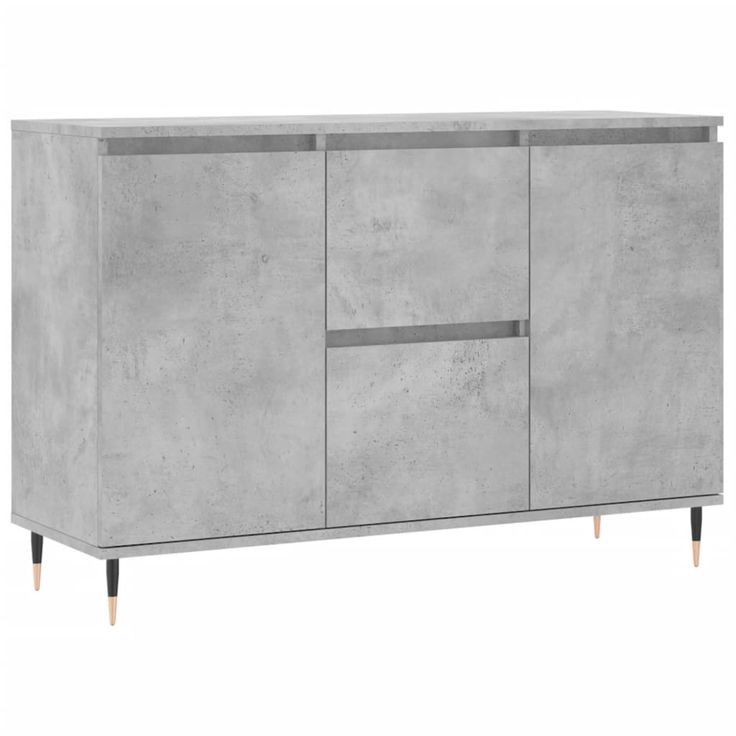Senkki betoninharmaa 104x35x70 cm tekninen puu (27200)