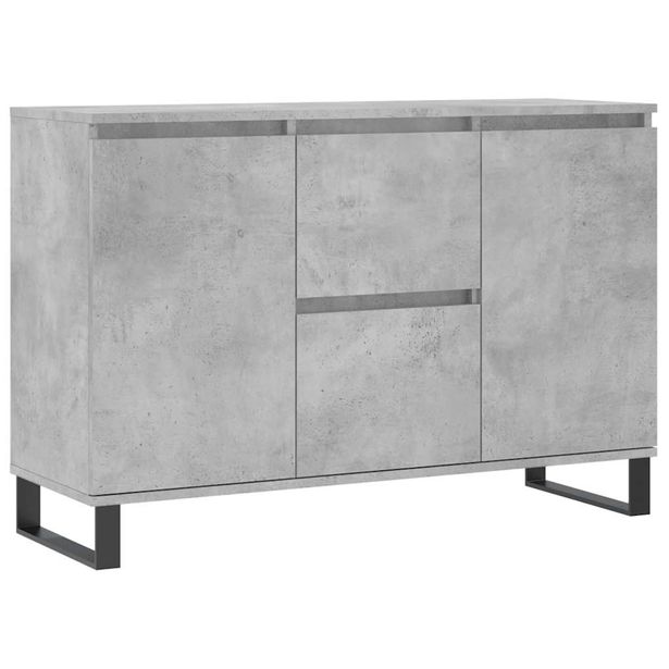 Senkki betoninharmaa 104x35x70 cm tekninen puu (27216)