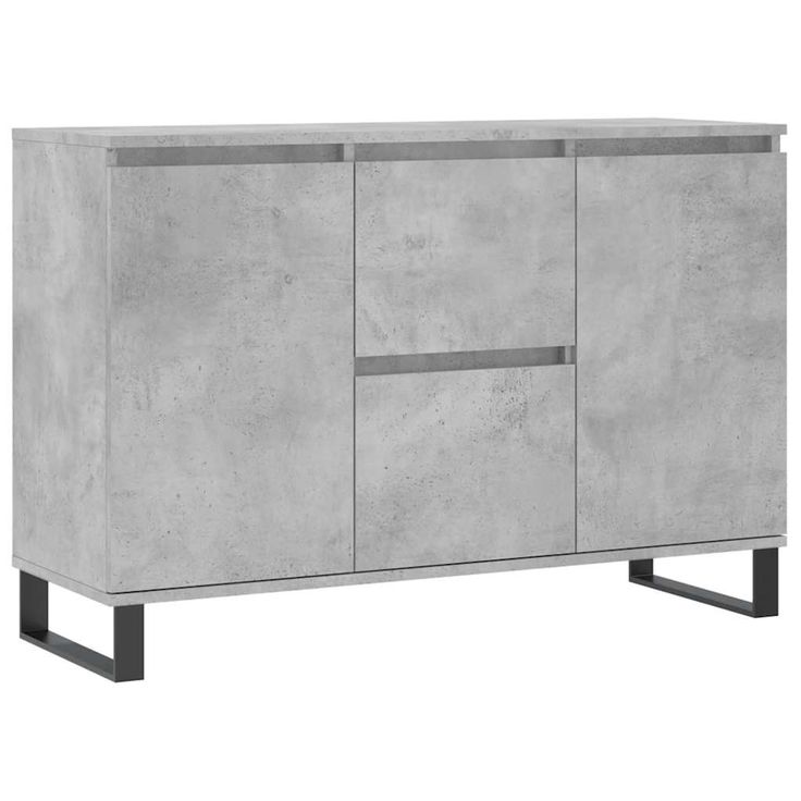 Senkki betoninharmaa 104x35x70 cm tekninen puu (27216)