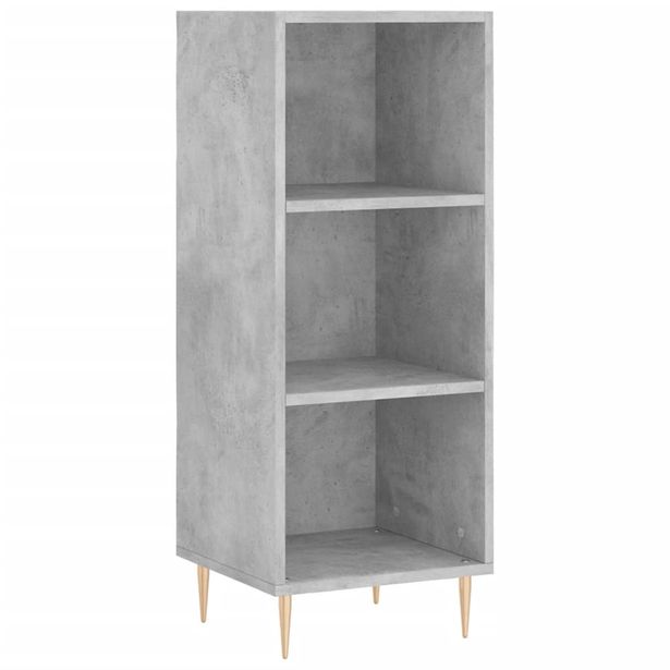 Senkki betoninharmaa 34,5x32,5x90 cm tekninen puu (28720)