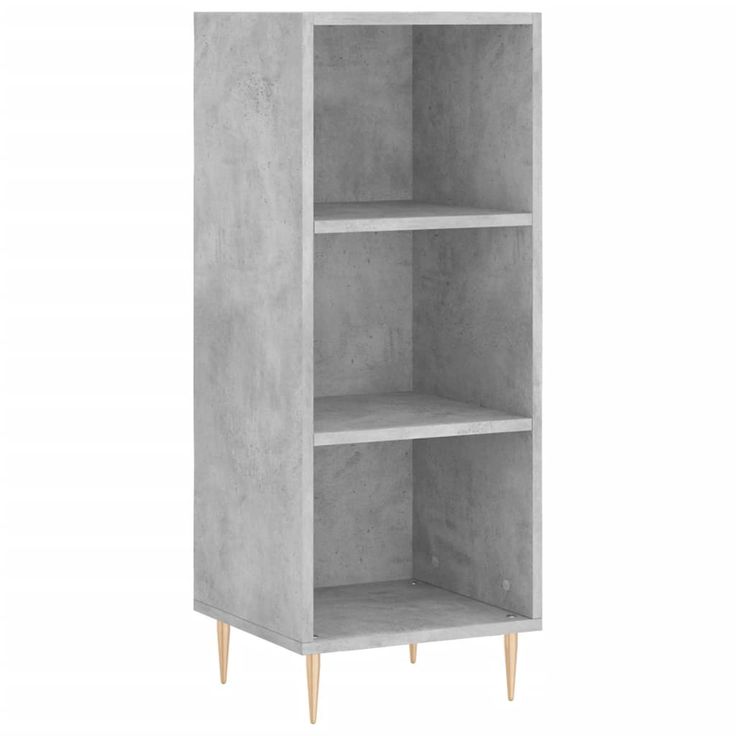 Senkki betoninharmaa 34,5x32,5x90 cm tekninen puu (28720)