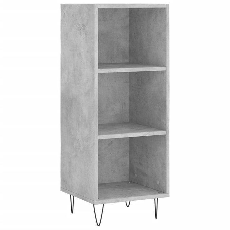 Senkki betoninharmaa 34,5x32,5x90 cm tekninen puu (28728)