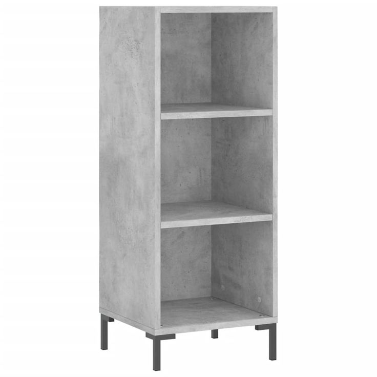 Senkki betoninharmaa 34,5x32,5x90 cm tekninen puu (28736)