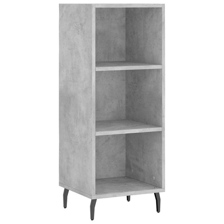 Senkki betoninharmaa 34,5x32,5x90 cm tekninen puu (28752)