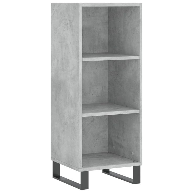 Senkki betoninharmaa 34,5x32,5x90 cm tekninen puu (28760)