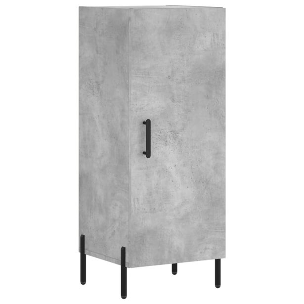 Senkki betoninharmaa 34,5x34x90 cm tekninen puu (28552)