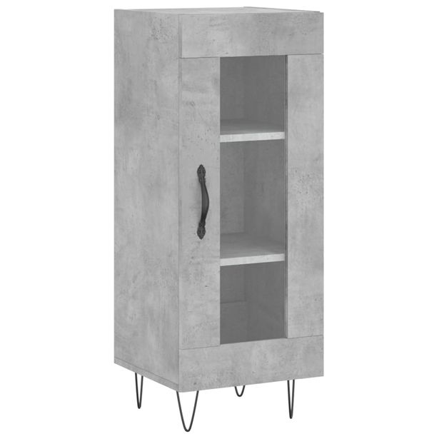 Senkki betoninharmaa 34,5x34x90 cm tekninen puu (28792)
