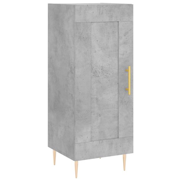 Senkki betoninharmaa 34,5x34x90 cm tekninen puu (30432)