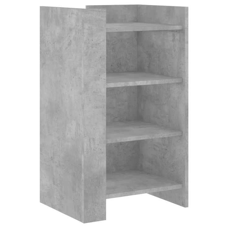 Senkki betoninharmaa 45x35x75 cm tekninen puu (48384)