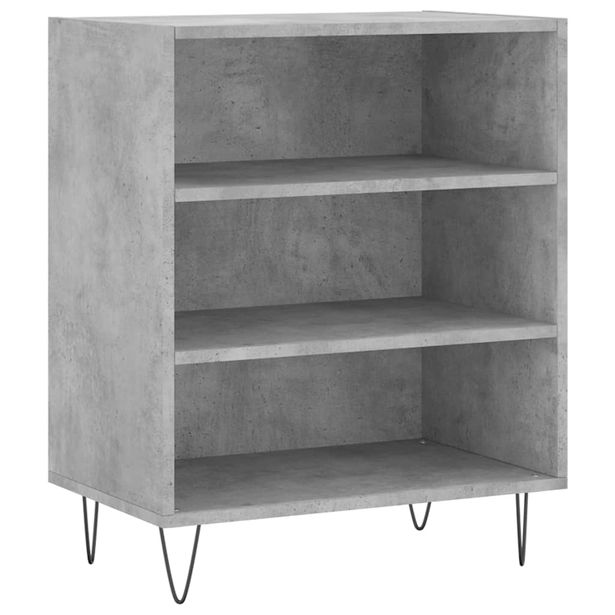 Senkki betoninharmaa 57x35x70 cm tekninen puu (27136)