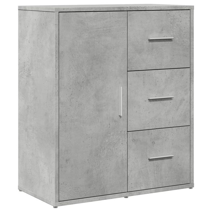 Senkki betoninharmaa 60x31x70 cm tekninen puu (40474)