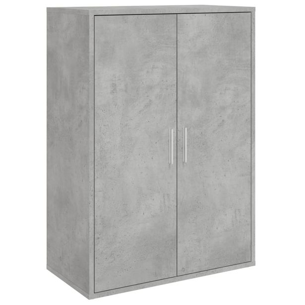 Senkki betoninharmaa 60x31x84 cm tekninen puu (40488)