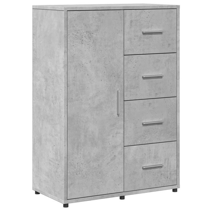 Senkki betoninharmaa 60x31x84 cm tekninen puu (40509)