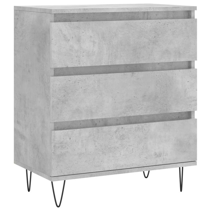 Senkki betoninharmaa 60x35x70 cm tekninen puu (27184)