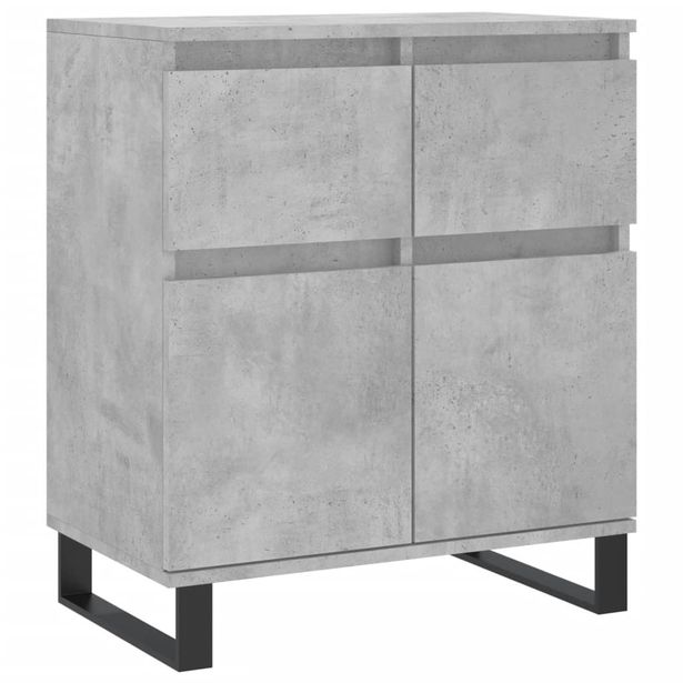Senkki betoninharmaa 60x35x70 cm tekninen puu (31128)