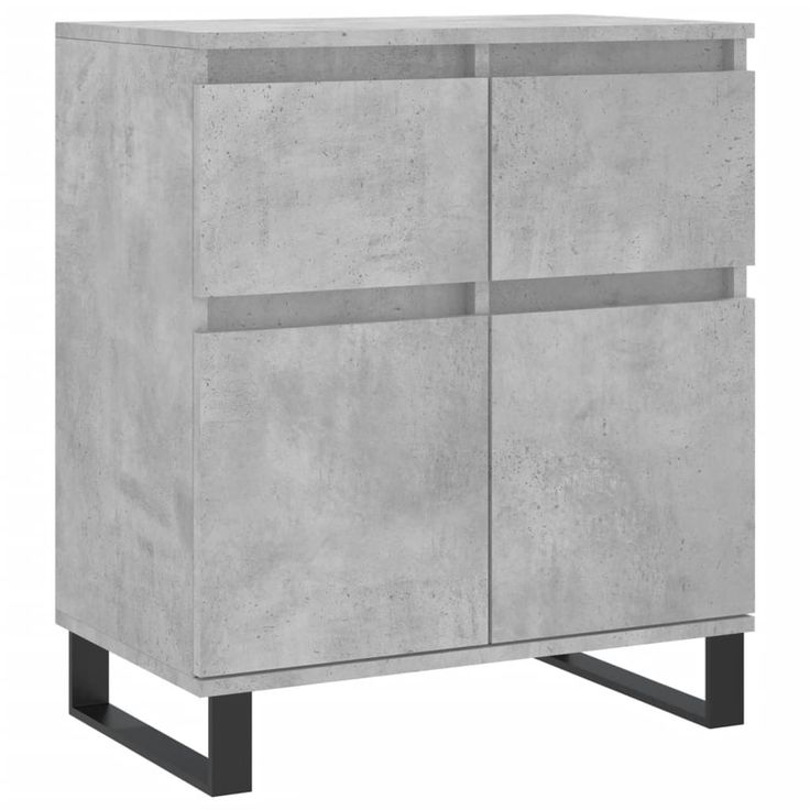 Senkki betoninharmaa 60x35x70 cm tekninen puu (31128)