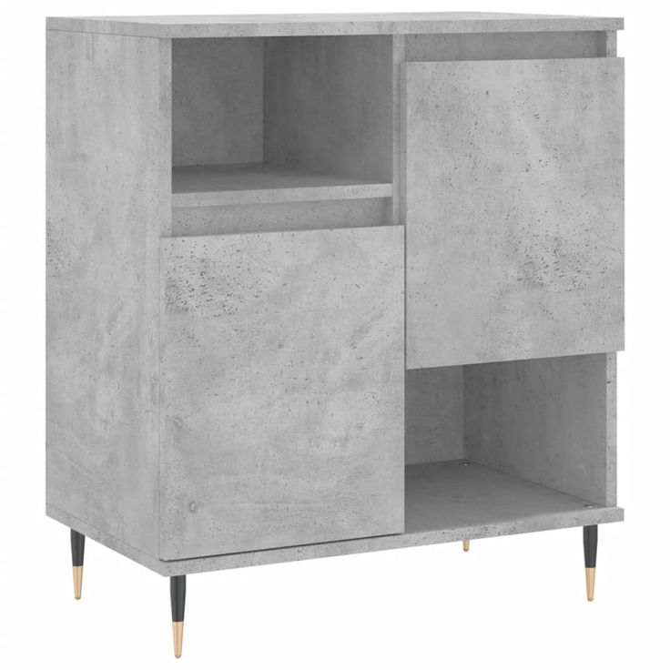 Senkki betoninharmaa 60x35x70 cm tekninen puu (31184)