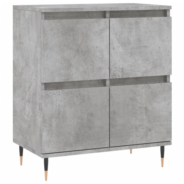 Senkki betoninharmaa 60x35x70 cm tekninen puu (31208)
