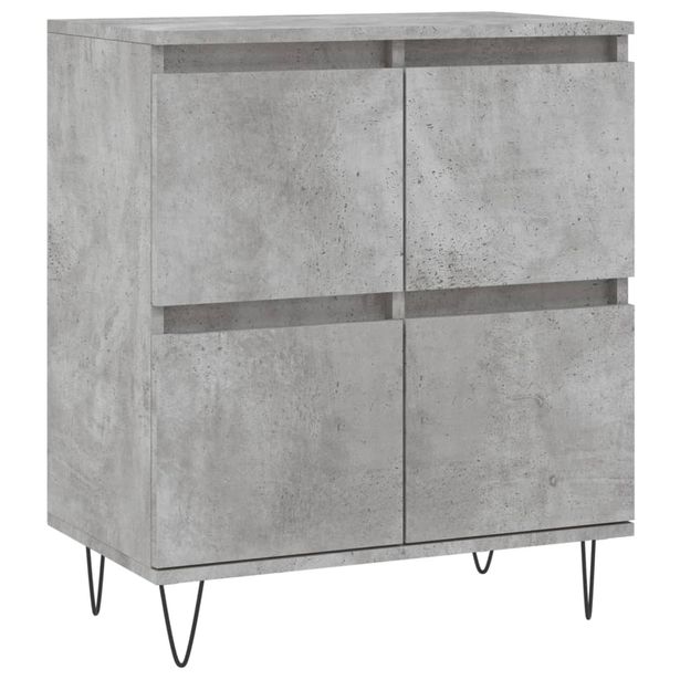 Senkki betoninharmaa 60x35x70 cm tekninen puu (31216)