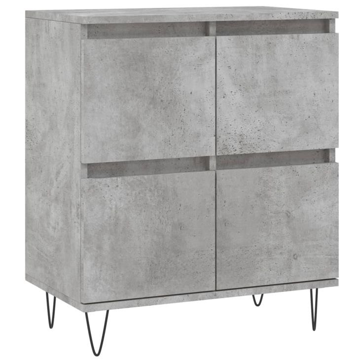 Senkki betoninharmaa 60x35x70 cm tekninen puu (31216)