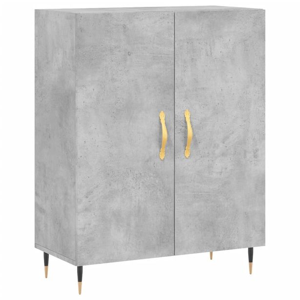 Senkki betoninharmaa 69,5x34x90 cm tekninen puu (27704)