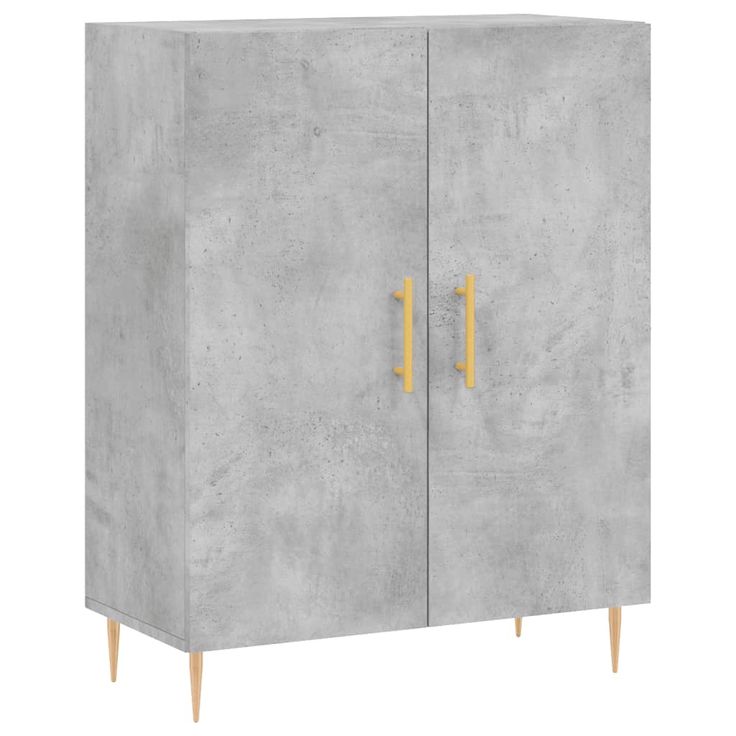Senkki betoninharmaa 69,5x34x90 cm tekninen puu (27712)
