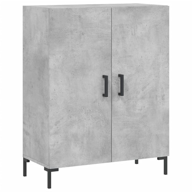 Senkki betoninharmaa 69,5x34x90 cm tekninen puu (27728)