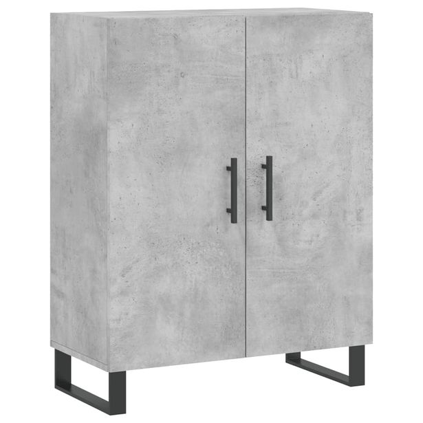 Senkki betoninharmaa 69,5x34x90 cm tekninen puu (27752)