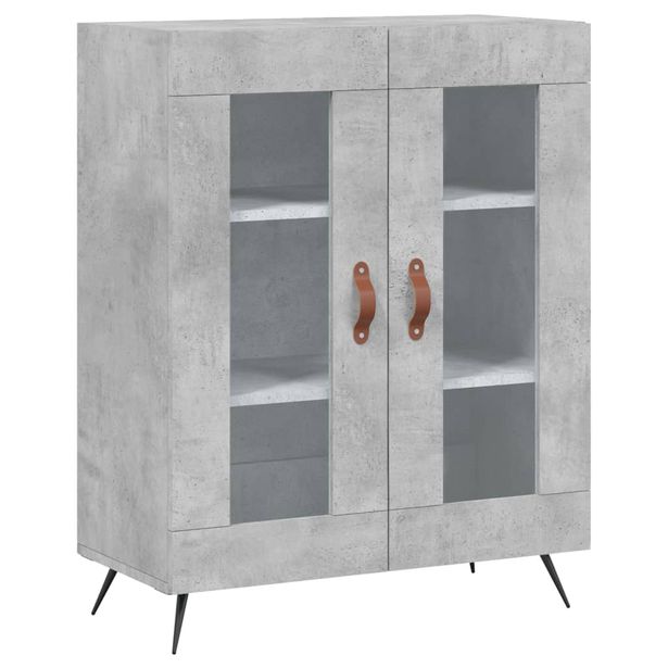 Senkki betoninharmaa 69,5x34x90 cm tekninen puu (27760)