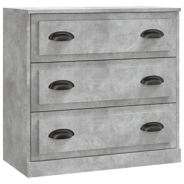 Senkki betoninharmaa 70x35,5x67,5 cm tekninen puu (16228)