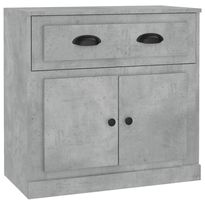 Senkki betoninharmaa 70x35,5x67,5 cm tekninen puu (16428)