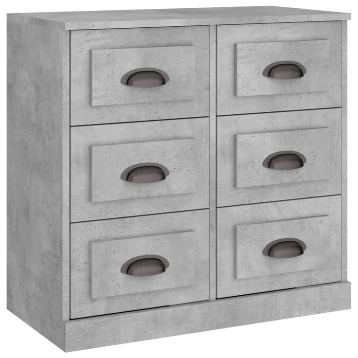 Senkki betoninharmaa 70x35,5x67,5 cm tekninen puu (16436)