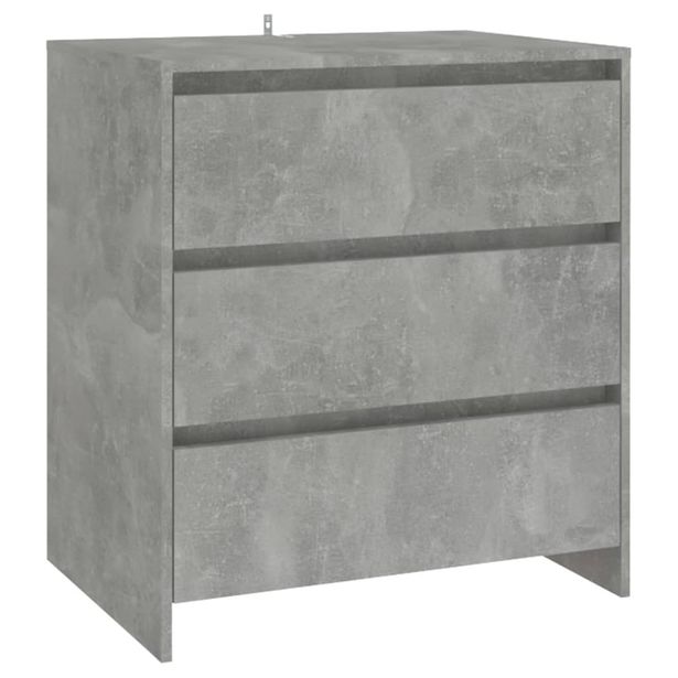 Senkki betoninharmaa 70x41x75 cm tekninen puu (09750)