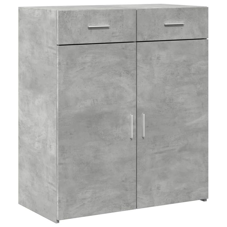 Senkki betoninharmaa 80x42,5x93 cm tekninen puu (81472)