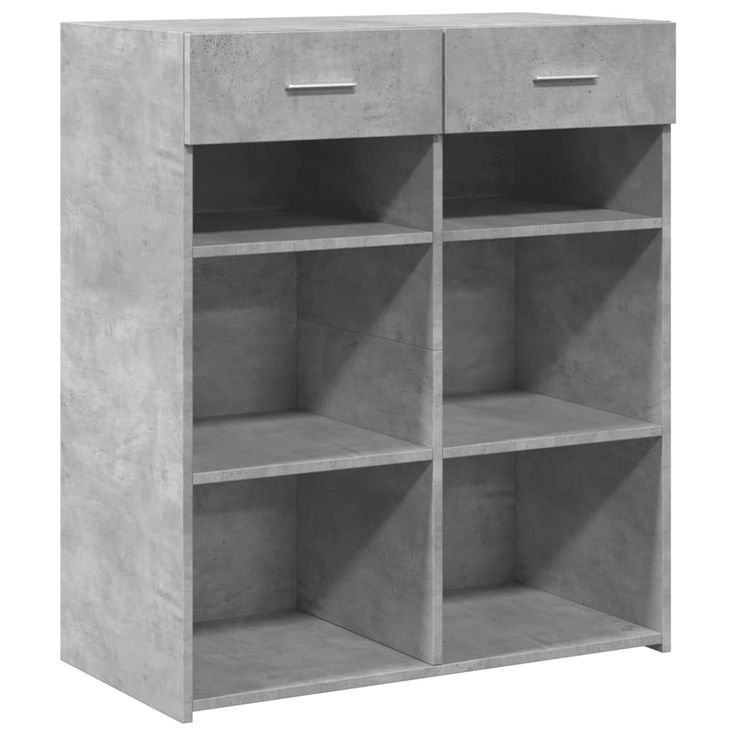 Senkki betoninharmaa 80x42,5x93 cm tekninen puu (81479)