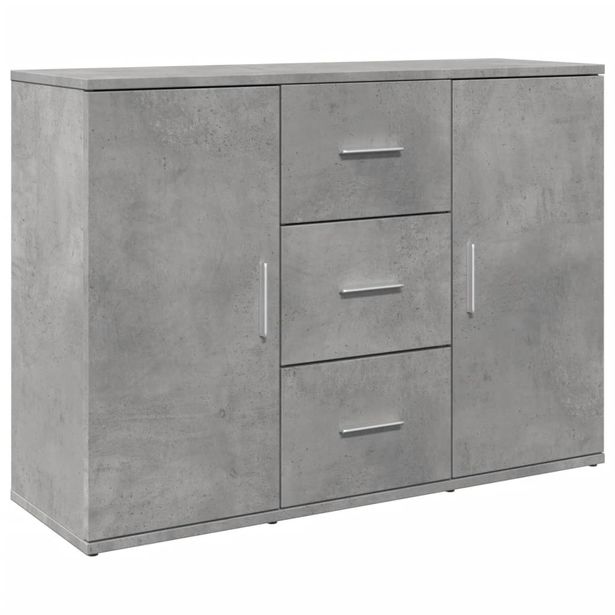 Senkki betoninharmaa 90,5x29,5x65 cm tekninen puu (49877)