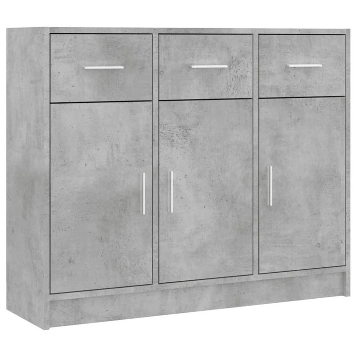 Senkki betoninharmaa 91x28x75 cm tekninen puu (23012)