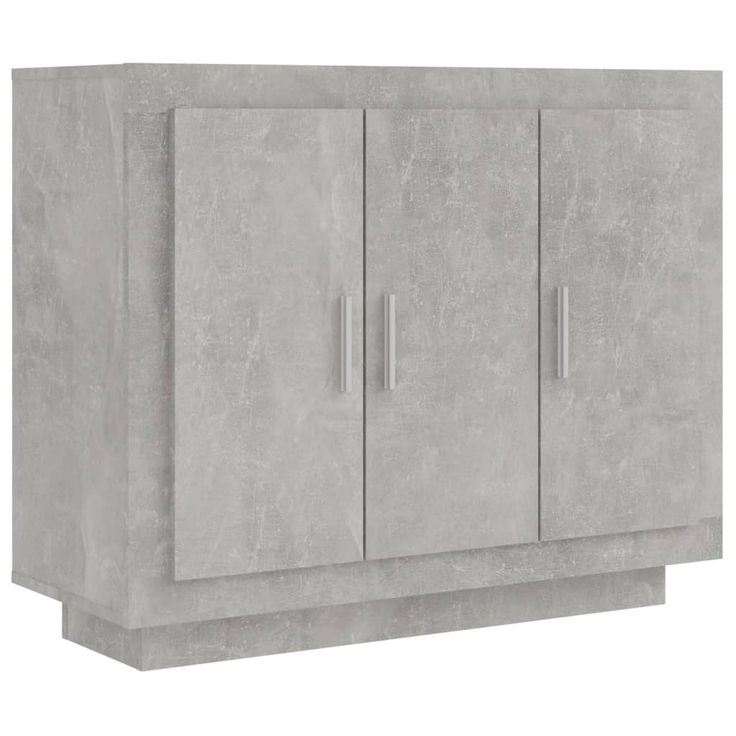 Senkki betoninharmaa 92x35x75 cm tekninen puu (11839)
