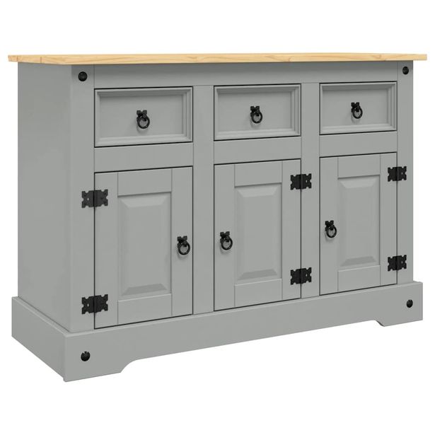 Senkki Corona harmaa 112x43x78 cm täysi Meksikon mänty (55084)