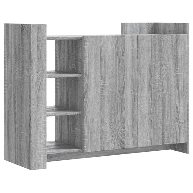 Senkki harmaa Sonoma 100x35x75 cm tekninen puu (48414)