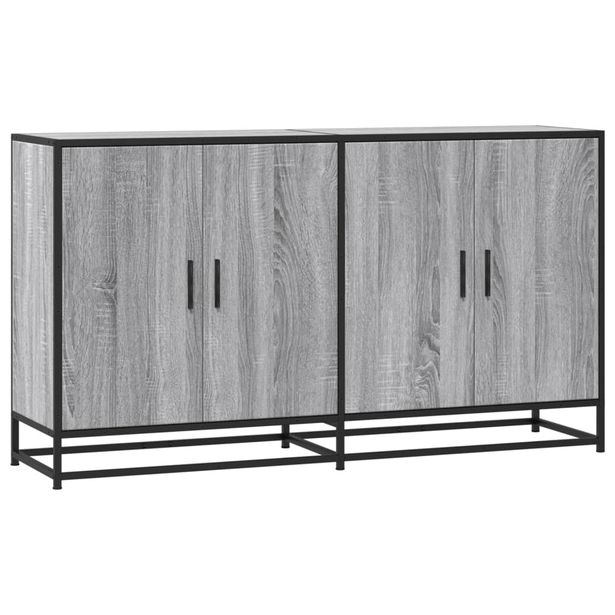Senkki harmaa Sonoma 134x35x76 cm tekninen puu (00818)