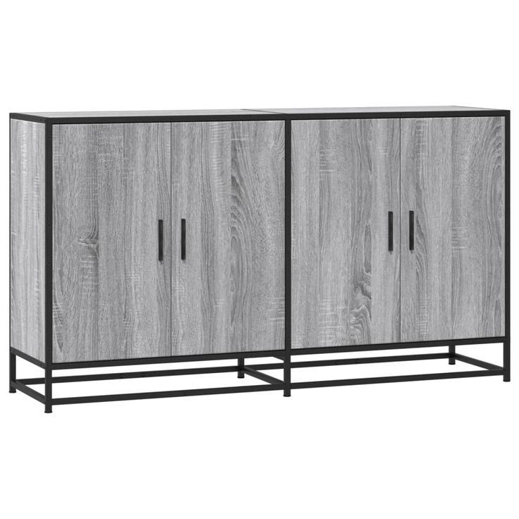 Senkki harmaa Sonoma 134x35x76 cm tekninen puu (00818)