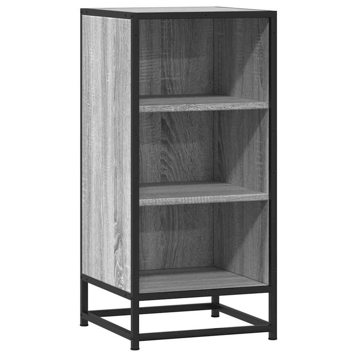 Senkki harmaa Sonoma 35,5x35x76 cm tekninen puu ja metalli (48952)
