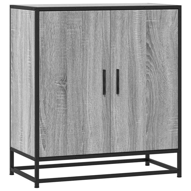Senkki Harmaa Sonoma 68x35x76 cm Suunniteltu puu ja metalli (48967)