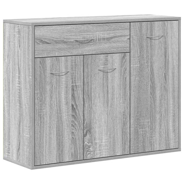 Senkki harmaa Sonoma 88x30x70 cm tekninen puu (15367)