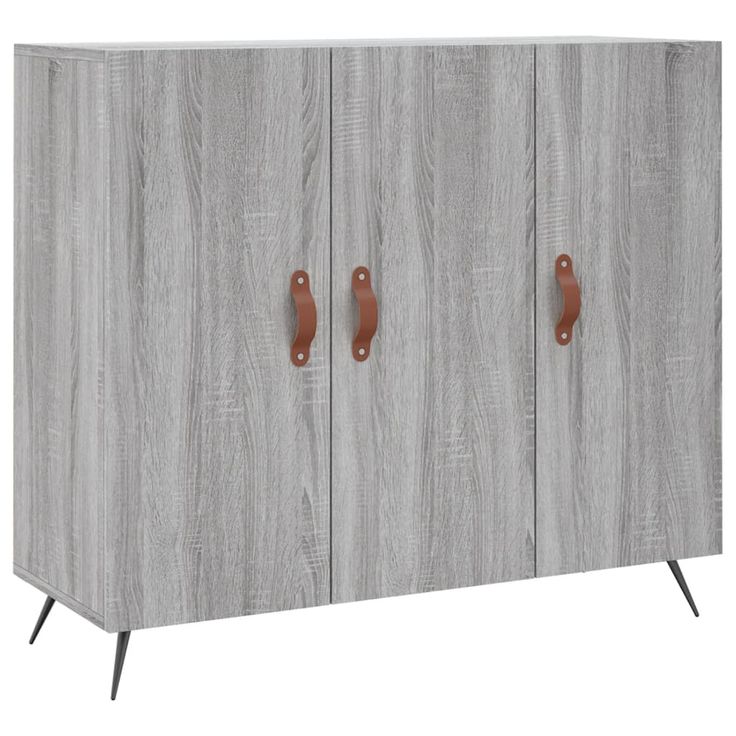 Senkki harmaa Sonoma 90x34x80 cm tekninen puu (28082)
