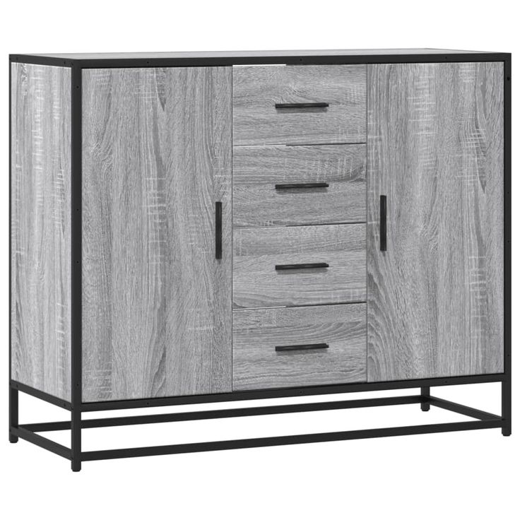 Senkki harmaa Sonoma 92x35x76 cm tekninen puu (00828)