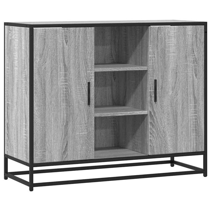 Senkki harmaa Sonoma 92x35x76 cm tekninen puu (49017)
