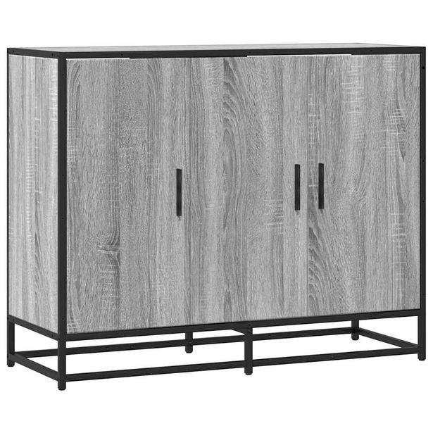 Senkki Harmaa Sonoma 94x35x76 cm tekninen puu (49007)