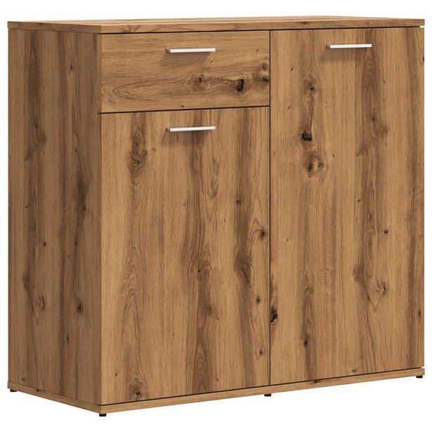 Senkki käsityöläinen tammi 80x36x75 cm lastulevy (56007)